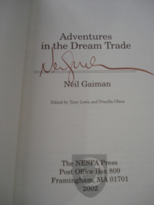 SIGNED by Neil Gaiman