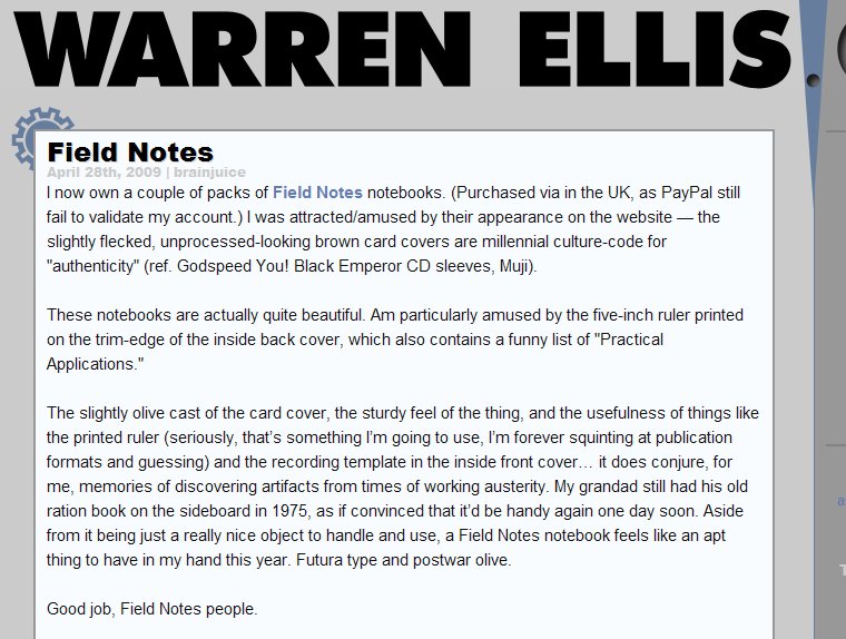 Warren Ellis FN